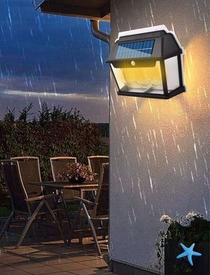 Уличный фонарь на солнечной батарее с датчиком движения HW 999-3W Solar Interaction Wall Lamp · Настенный наружный светильник · 3 режима освещения