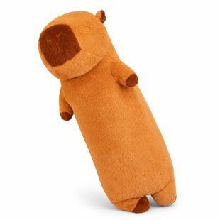 Мягкая игрушка-подушка Капибара KAR336 90 см &bull; Длинная обнимашка антистресс из мягкого плюша для отдыха, декора и подарка