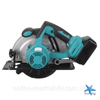 Акумуляторна циркулярна пила Circular Saw X-510 48V з 2 АКБ &bull; Бездротова дискова пила для дерева, фанери, ДСП і домашніх робіт