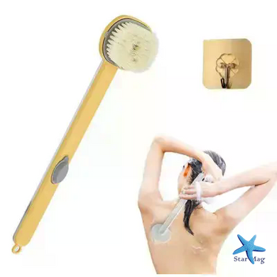 Щітка для душу Body Brush AND LY-588 з довгою ручкою та дозатором &bull; Масажна щітка для тіла, спини та догляду за шкірою з ємністю для гелю