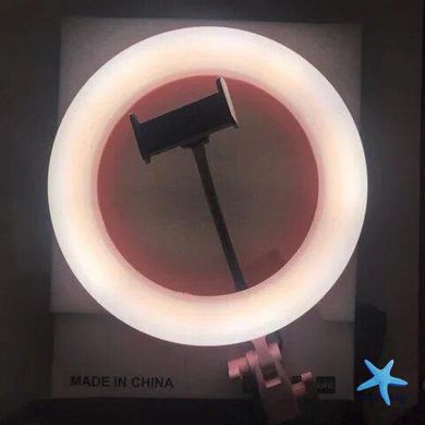 Кольцевая светодиодная LED лампа UKC Ra-95, 26 см + зеркало без штатива | Кольцевой свет