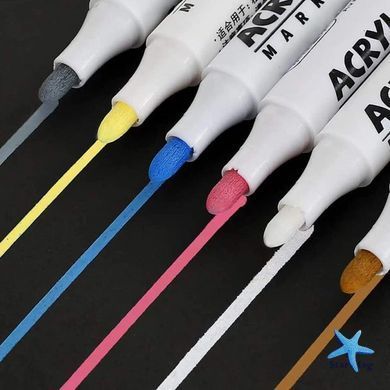 Набір акварельних маркерів 12 шт Water Color Pen 635-12 ∙ Акварельні маркери Water Color Pen 635-12