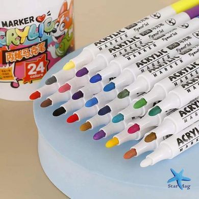Набір акварельних маркерів 12 шт Water Color Pen 635-12 ∙ Акварельні маркери Water Color Pen 635-12