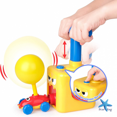 Машинка з кульками Повітряні гонки Pumping Car Multy Дитяча інтерактивна гра