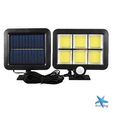 Вуличний акумуляторний LED ліхтар на сонячній батареї Solar Street Light SL-F120 &bull; Світлодіодний автономний прожектор для двору, вулиці, саду та дачі