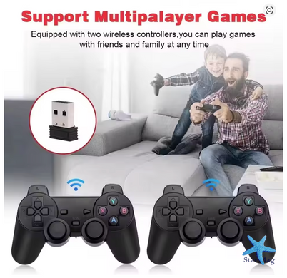 Ігрова приставка X2 Plus Gamestick з двома бездротовими джойстиками ∙ Gamepad-приставка X2 Plus 64GB з підтримкою 4K Ultra HD