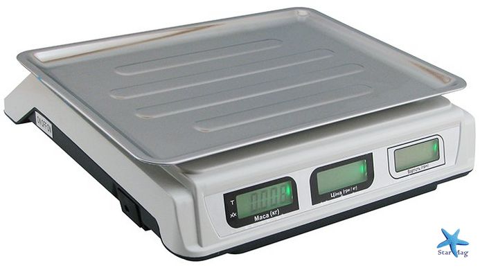 Весы торговые Wimpex WX-5004 настольные электронные до 50 кг со счетчиком цены