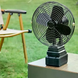 Аккумуляторный вентилятор Lithium Electric Fan 48V черный &bull; Портативный беспроводной вентилятор с Li-ion аккумулятором для дома, дачи, офиса и отдыха