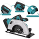 Акумуляторна циркулярна пила Circular Saw X-510 48V з 2 АКБ &bull; Бездротова дискова пила для дерева, фанери, ДСП і домашніх робіт