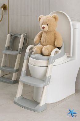 Дитяче сидіння на унітаз з драбинкою Babycare &bull; Складна дитяча накладка на унітаз зі сходинкою