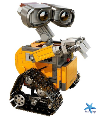Конструктор робот Валли WALL-E 687 деталей подвижные руки и колеса ∙ 3D конструктор Строительные Блоки Робот Валли 687 деталей