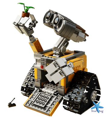 Конструктор робот Валли WALL-E 687 деталей подвижные руки и колеса ∙ 3D конструктор Строительные Блоки Робот Валли 687 деталей