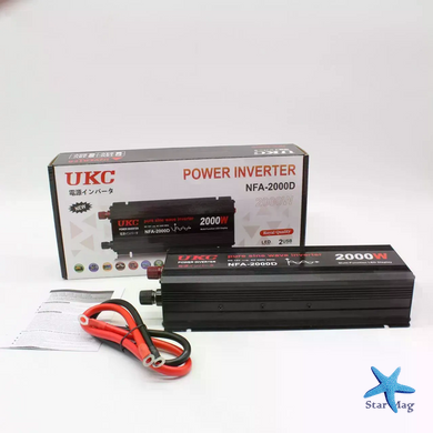 Інвертор 5 CORE 2000W 12V з чистою синусоїдою &bull; Перетворювач 5 CORE 2000W 12V-220V AC/DC Pure Sine Wave для резервного живлення