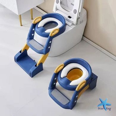 Дитяче сидіння на унітаз з драбинкою Babycare &bull; Складна дитяча накладка на унітаз зі сходинкою