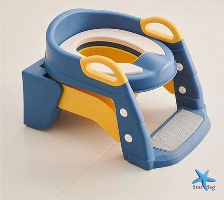 Дитяче сидіння на унітаз з драбинкою Babycare &bull; Складна дитяча накладка на унітаз зі сходинкою