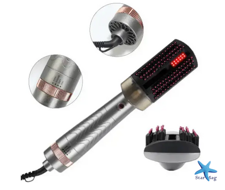 Расческа-фен Hair Steam Brush INFRARED+SPRAY HOTairCOMB 3в1 ∙ Утюжок и фен Hair Steam Brush для выпрямления волос