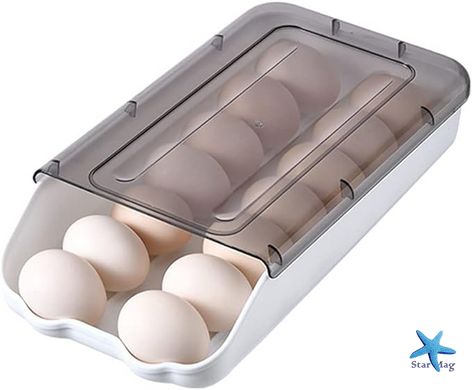 Контейнер - лоток для хранения яиц EGG TRAY Органайзер для холодильника на 14 яиц