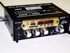 Усилитель Звука SN-666U FM USB 2x60 Вт PR4