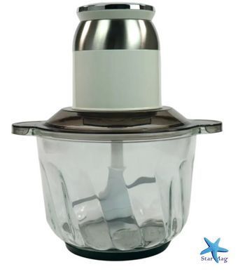 Стеклянный измельчитель Hoffmans HM-8843 &bull; 2 л 1200Вт универсальный кухонный чоппер