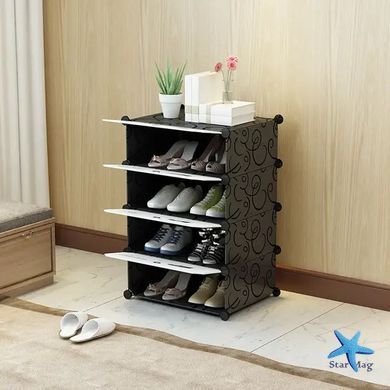 Компактный шкаф-органайзер для обуви 37&times;37&times;73 см ∙ Пластиковый шкаф для обуви 37&times;37&times;73 см