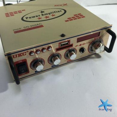 Портативный стереоусилитель мощности звука AMP 909 Домашний звуковой усилитель