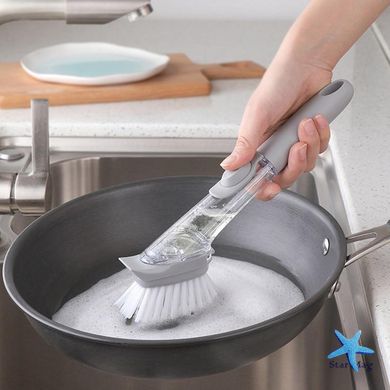 Багатофункціональна щітка Decontamination Wok Brush для миття та чищення з дозатором