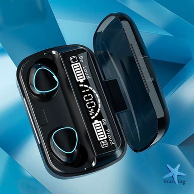 Беспроводные наушники M10 TWS с микрофоном &bull; Bluetooth вкладыши для Android и iOS в зарядном кейсе для музыки, звонков и повседневного использования