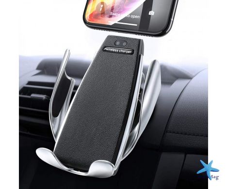 Автомобильный держатель телефона с беспроводной зарядкой Smart Sensor S5 ∙ Универсальная подставка для смартфона ∙ Беспроводная зарядка в авто