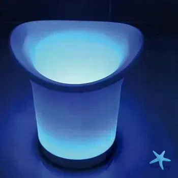 Світлове відро для льоду Bucket Light з Bluetooth &bull; LED відро для напоїв, бару, вечірки, пікніка та сервірування