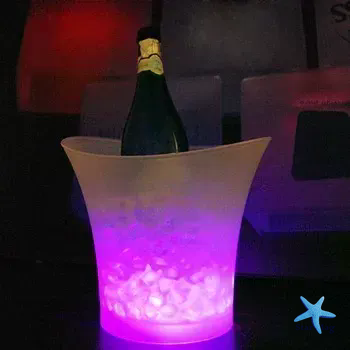 Світлове відро для льоду Bucket Light з Bluetooth &bull; LED відро для напоїв, бару, вечірки, пікніка та сервірування