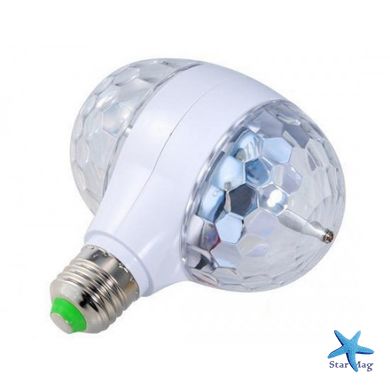 Диско - лампа з патроном, що обертається Led lamp RGB Диско куля