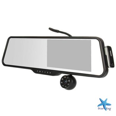Зеркало видеорегистратор DVR LS516 с камерой заднего вида 1080HD + bluetooth гарнитура
