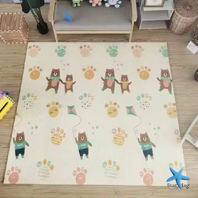 Дитячий розвиваючий складний термокилимок 200*180 см Folding baby mat Ігровий килимок для дітей (Сова)