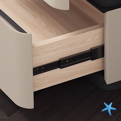 Прикроватная LED-тумба SZXF01 с USB беспроводной зарядкой и Bluetooth ∙ Тумбочка SZXF01 для спальни