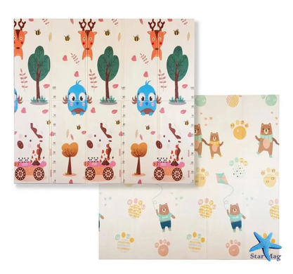 Дитячий розвиваючий складний термокилимок 200*180 см Folding baby mat Ігровий килимок для дітей (Сова)