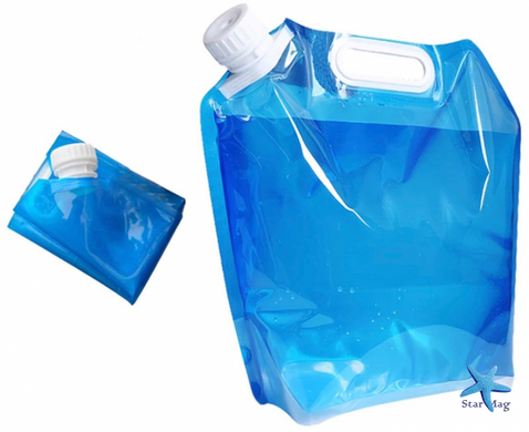 Пластикова каністра - пакет для води 10 л ∙ Складна похідна ємність для рідин