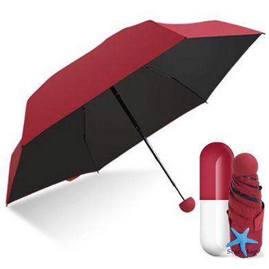 Мини зонт - капсула | компактный зонтик в футляре, Голубой
