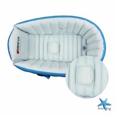 Надувная детская ванночка Intime Baby Bath Tub &bull; Портативная складная надувная ванна для новорождённых и детей до 4 лет