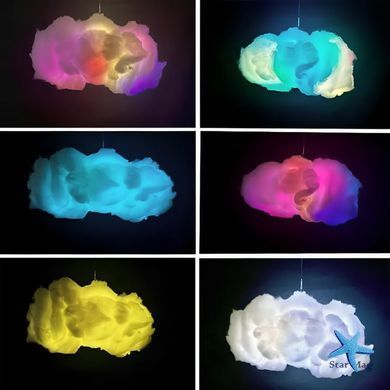 Светильник-облако DIY Cloud Atmosphere Light &bull; Подвесная LED лампа светильник ночник облако с RGB подсветкой
