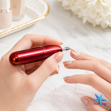 Фрезер для маникюра и педикюра Flawless Salon Nails красный &bull; Портативная машинка для ногтей с насадками для домашнего ухода