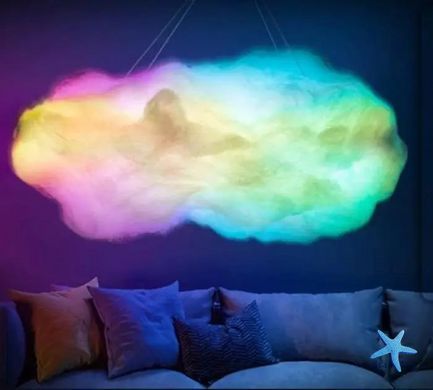 Светильник-облако DIY Cloud Atmosphere Light &bull; Подвесная LED лампа светильник ночник облако с RGB подсветкой