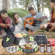 Набор туристической посуды Camping Cooking ∙ Компактный металлический набор Camping Cooking для походов и кемпинга