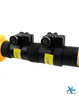 Набір акумуляторної пили та секатора KAR51 36V з висоторізом жовтий &bull; Садовий комплект KAR51 з міні-пилою, секатором, телескопічною штангою та 2 АКБ для обрізання дерев