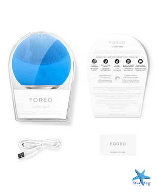 Электрическая щетка | массажер для очистки кожи лица Foreo LUNA Mini 2, Синий PR4