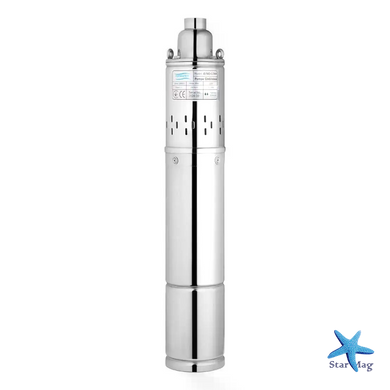 Скважинный шнековый насос Screw Pump 4QGD2 1500W 120 м &bull; Погружной насос для подачи воды из скважины, дома, дачи и системы водоснабжения