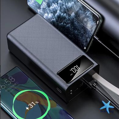 Зовнішній акумулятор K-320 30000 mAh з дисплеєм та ремінцем · Power Bank Повербанк Павербанк