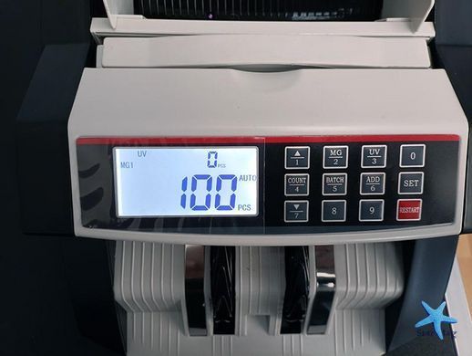 Лічильна машинка Bill Counter 2040v UV/MG &bull; Лічильник банкнот з ультрафіолетовою та магнітною детекцією, фасуванням і виносним дисплеєм