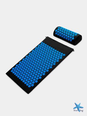 Акупунктурний масажний килимок з валиком-подушкою для голови