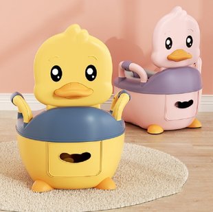 Детский туалет Baby Legend Duck Cкладной переносной горшок с мягкой сидушкой Утенок