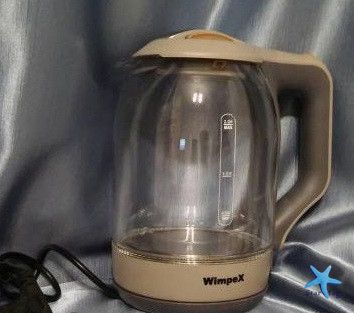 Электрический Стеклянный Чайник 2л. Wimpex WX-2529 am CG16 PR4